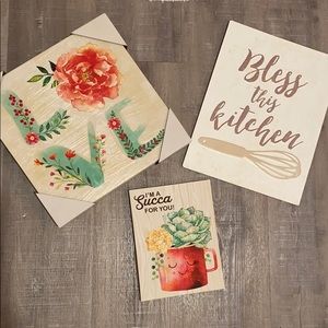 Modern Farmhouse Chic Wall Decor Bundle